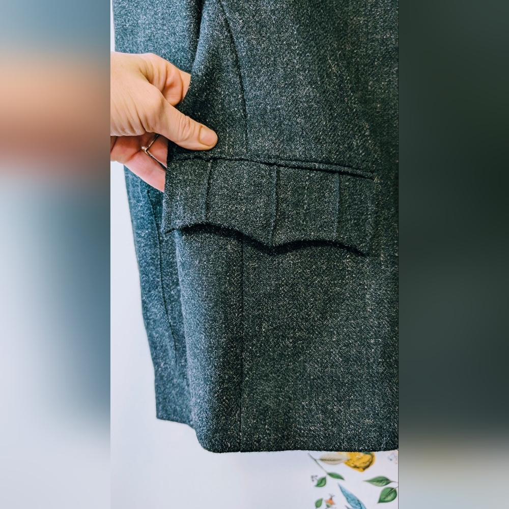 Classic Gray Men's Pea Coat